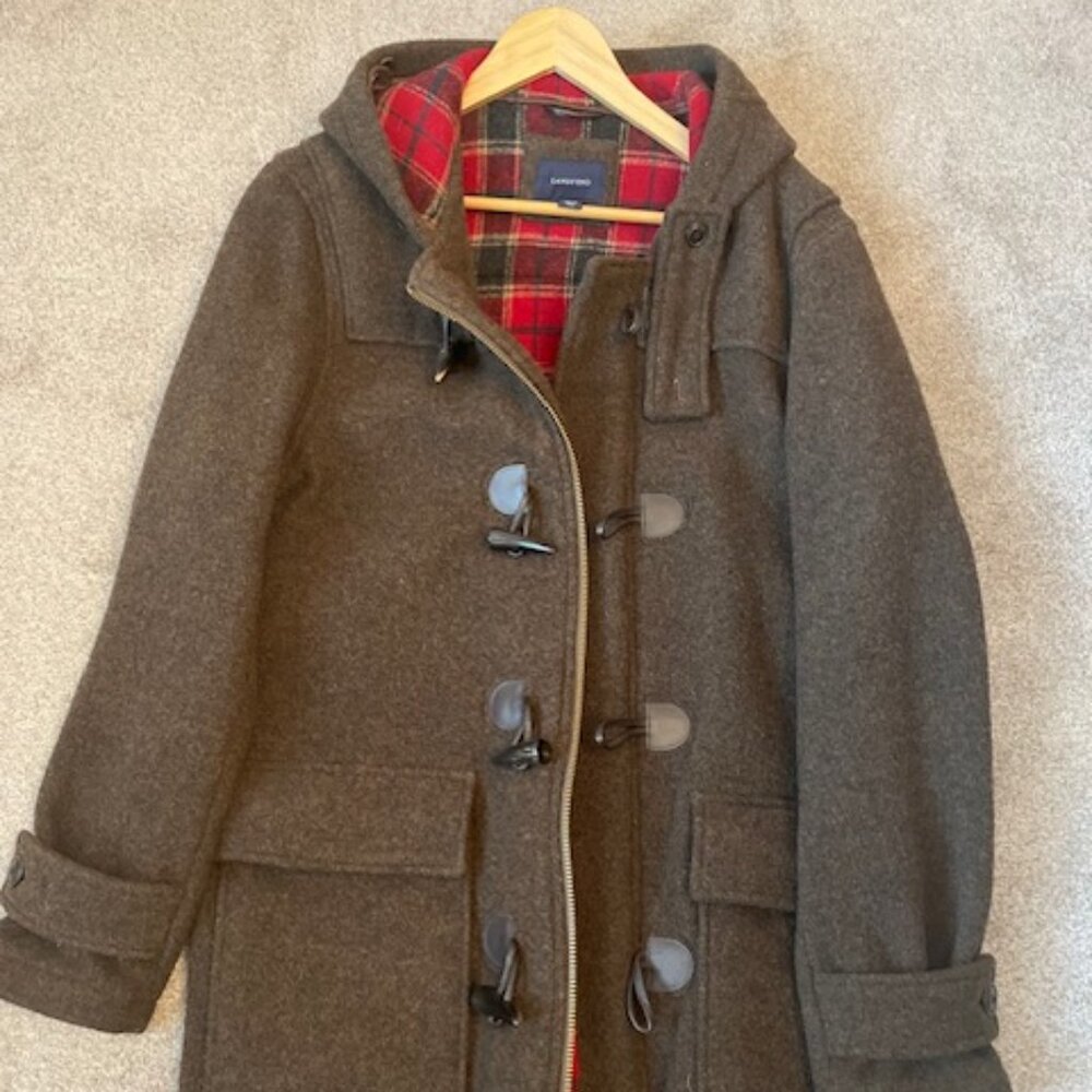 Lands End Men's Regular Wool Duffle Coat